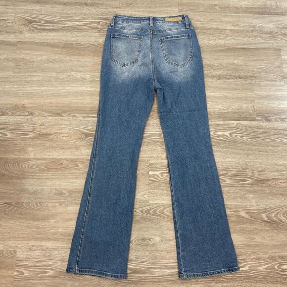 CELLO Blue Denim Jeans High Waist Boot Cut sz 9 - Picture 2 of 10